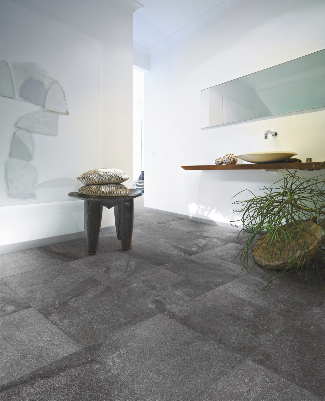 Carrelage Amazzonia texture Dragon Black pour ambiance contemporaine