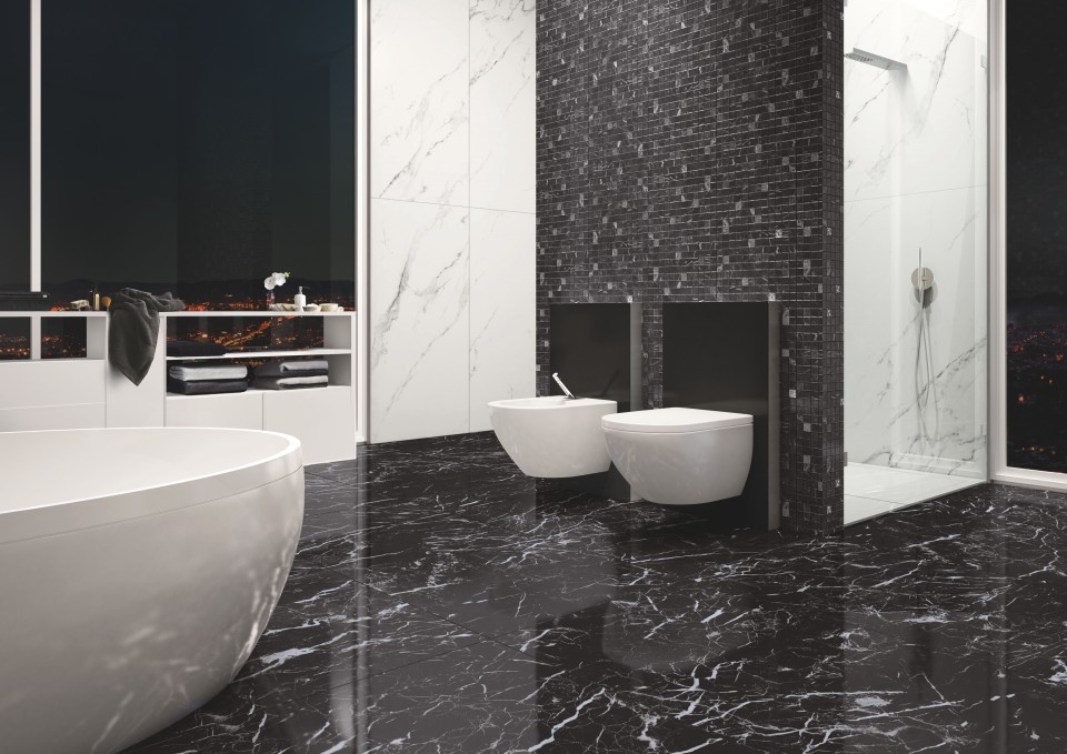Collection Marmoker — Carrelage effet marbre Statuario élégant