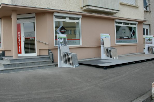 Showroom Artipose — Mises en scène de carrelages pour salon